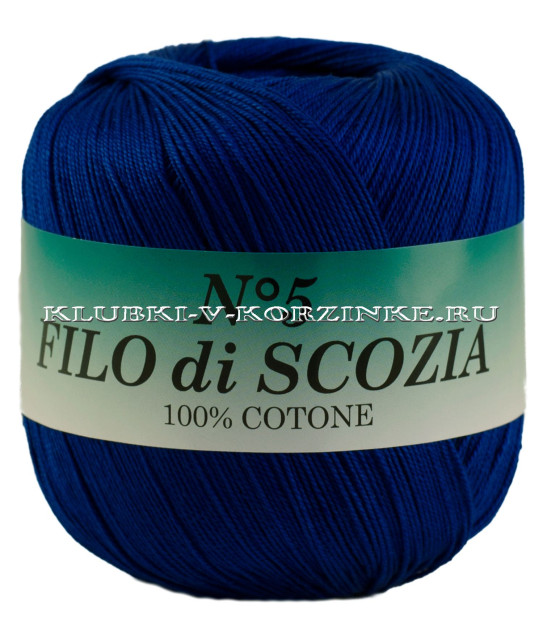 Пряжа Filo di Scozia №5 - (140 - Василек)
