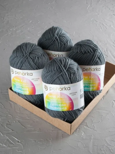 Пряжа Пехорка «Детская новинка» - (490 - Самшит)