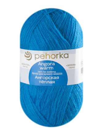 Пряжа Пехорка «Ангорская теплая» - (583 - Бирюза)