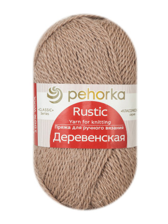 Пряжа Пехорка «Деревенская» - (412 - Верблюжий)
