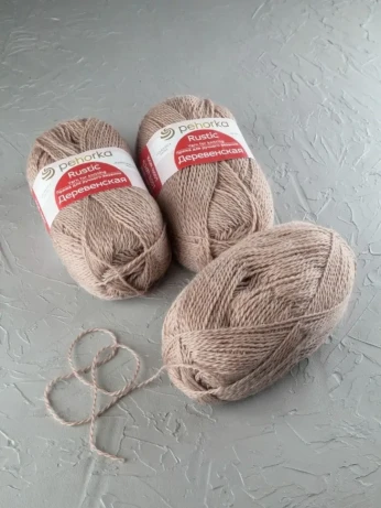 Пряжа Пехорка «Деревенская» - (412 - Верблюжий)