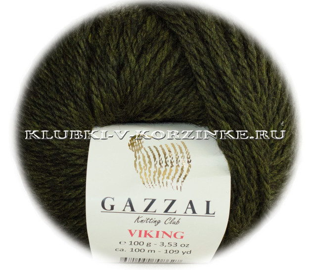 Пряжа Viking GAZZAL - (4010 - Эвкалипт)