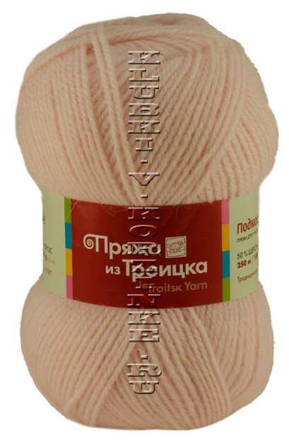Пряжа Троицкая «Подмосковная» - (0995 - Светлая бегония)