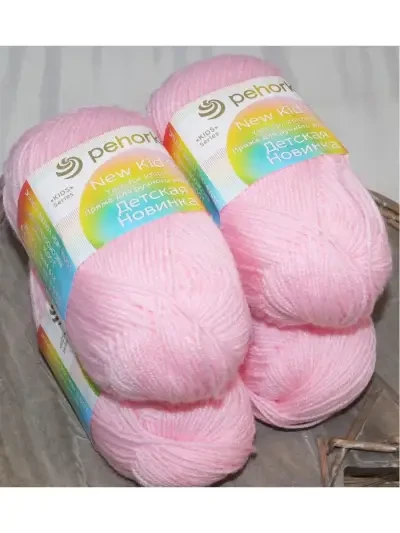 Пряжа Пехорка «Детская новинка» - (180 - Светлая бегония)