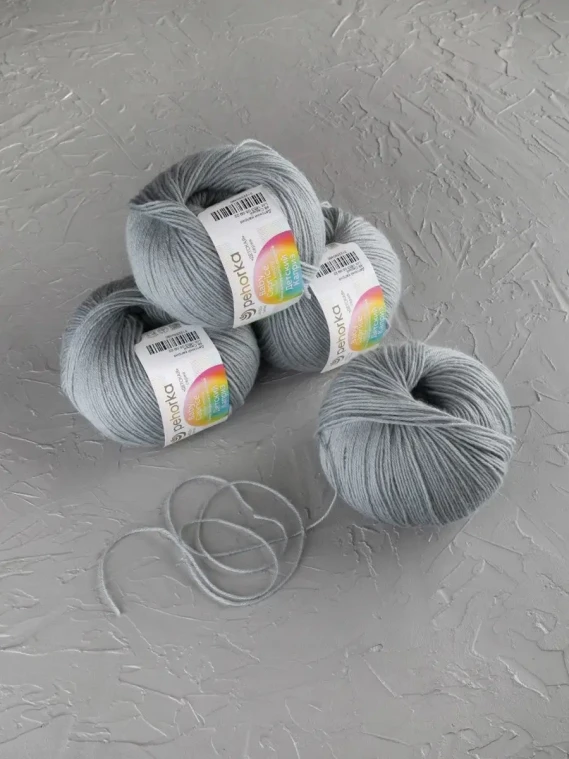 Пряжа Пехорка «Детский каприз» - (48 - Серый)