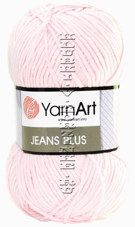 Пряжа YarnArt «Jeans plus» - (74 - Светло - розовый)