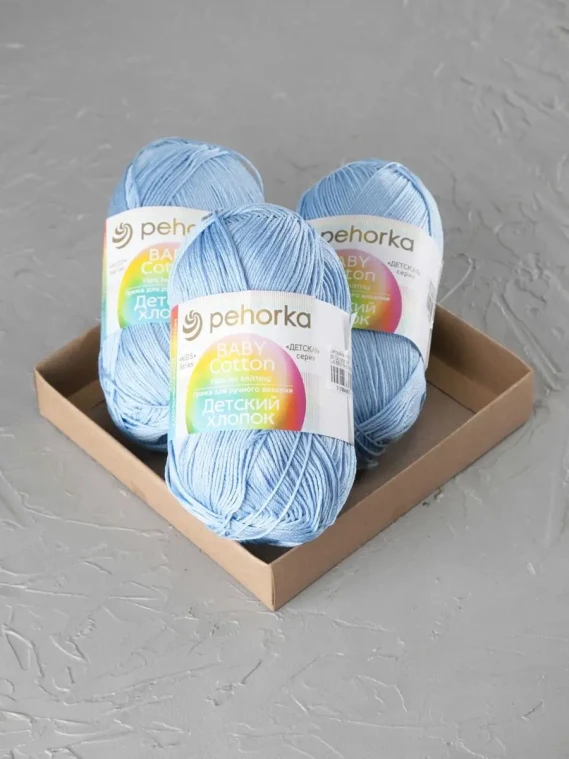Пряжа Пехорка «Детский хлопок» - (519 - Венерин башмачок)