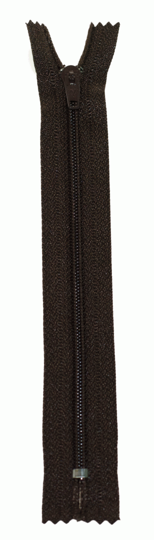 Молния Спираль н/р брючная G004P Gamma, тип 4, 18 см (294 - Шоколадный)