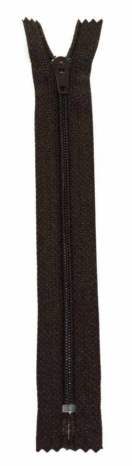 Молния Спираль н/р брючная G004P Gamma, тип 4, 18 см (294 - Шоколадный)