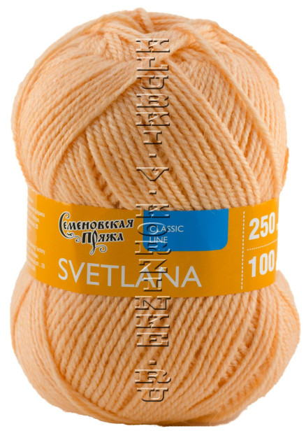 Пряжа Семеновская «Светлана» - (904 - Св.персик)