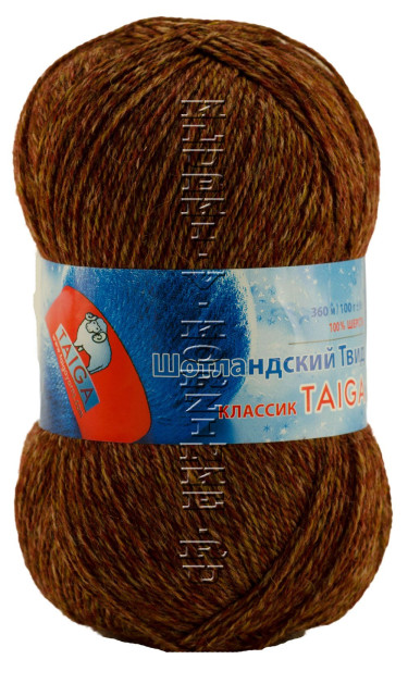 Пряжа Троицкая «Шотландский Твид» - (2260 - Св. терракот меланж)