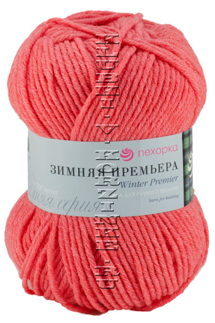 Пряжа Пехорка «Зимняя премьера» - (351 - Св.коралл)