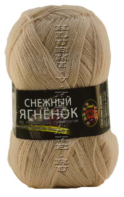 Пряжа «Снежный Ягненок» Color City - (111 - Св.беж)
