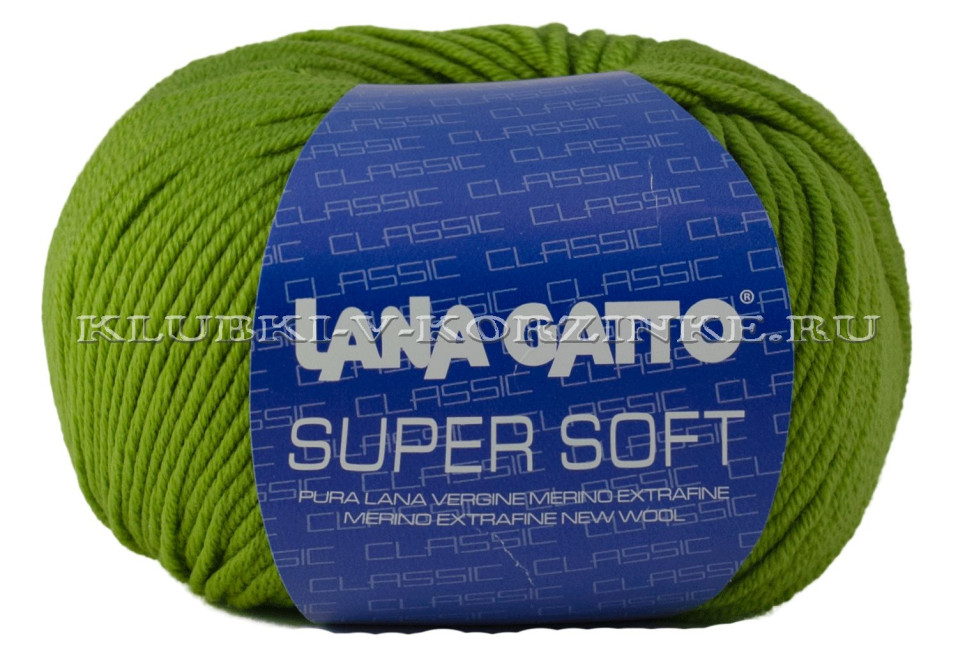 Пряжа Super Soft Lana Gatto - (13277 - Фисташка)