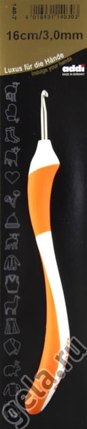 Крючок вязальный ADDI с эргономичной ручкой, №3  16 см