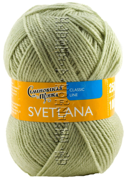 Пряжа Семеновская «Светлана» - (1448 - Серый мох)