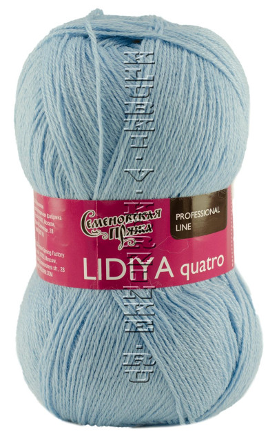 Пряжа Семеновская «Лидия ПШ кватро» - (153 - Светло-голубой)
