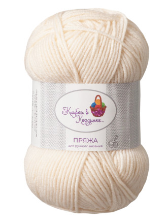 Пряжа «Алетта» - (021 - Сливочный пломбир)