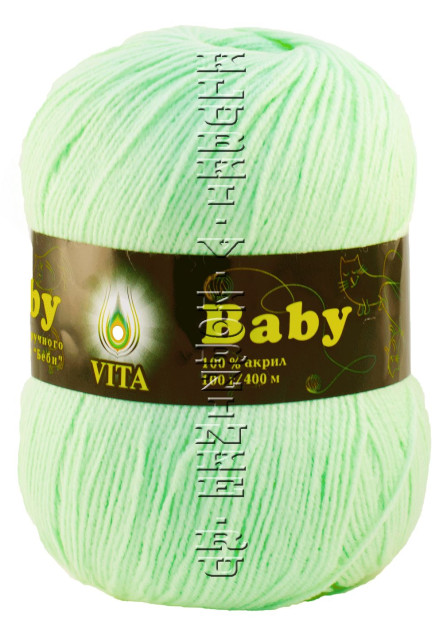 Пряжа VITA «BABY» - (2904 - Светло-салатовый)