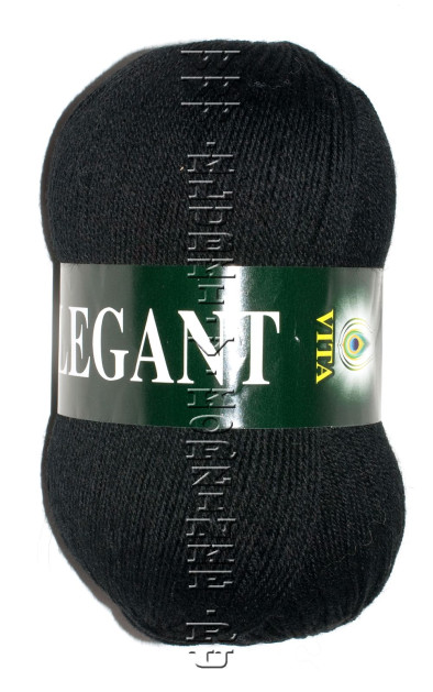 Пряжа VITA "ELEGANT" - (2063 - Черный)