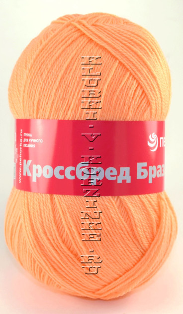 Пряжа Пехорка "Кроссбред Бразилии" - (186 - Манго)
