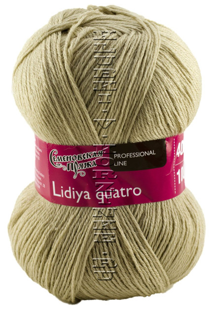 Пряжа Семеновская «Лидия ПШ кватро» - (9 - Жемчужный)