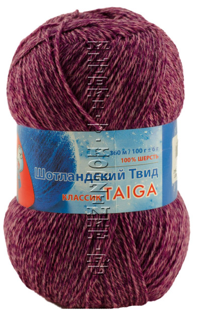 Пряжа Троицкая «Шотландский Твид» - (1940 - Т.фуксия меланж)