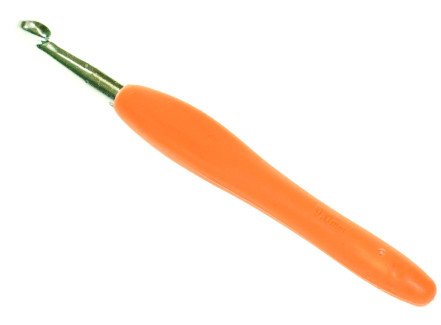 Крючок металлический № 9,0 с каучуковой ручкой 13,5 см