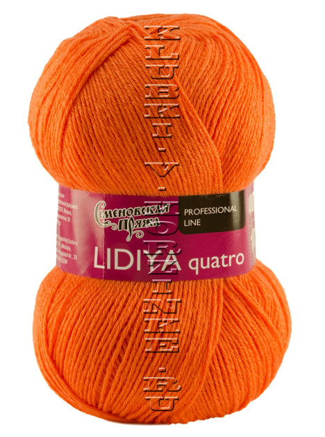Пряжа Семеновская «Лидия ПШ кватро» - (670 - Морковный)