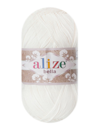 Пряжа Bella 100 Alize - (62 - Молочный)
