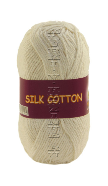 Пряжа VITA cotton Silk cotton - (4701 - Белый)