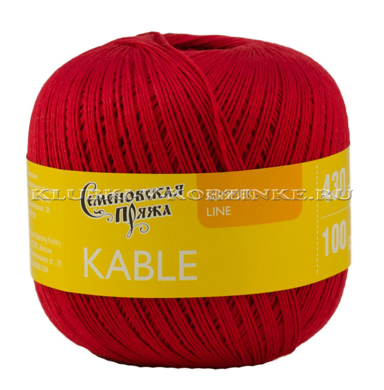 Пряжа Семеновская «Кабле» - (30171 - Гвоздика_х1)