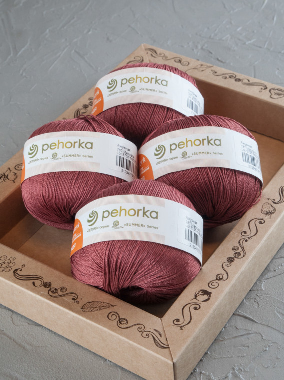 Пряжа Пехорка «Ажурная» - (787 - Марсала) 
