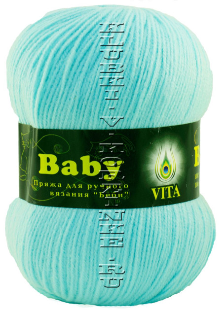 Пряжа VITA «BABY» - (2905 - Светло-бирюзовый)