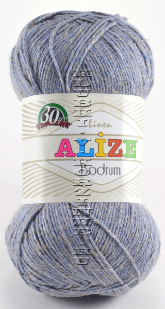 Пряжа Bodrum Alize - (418 - Серо-синий)