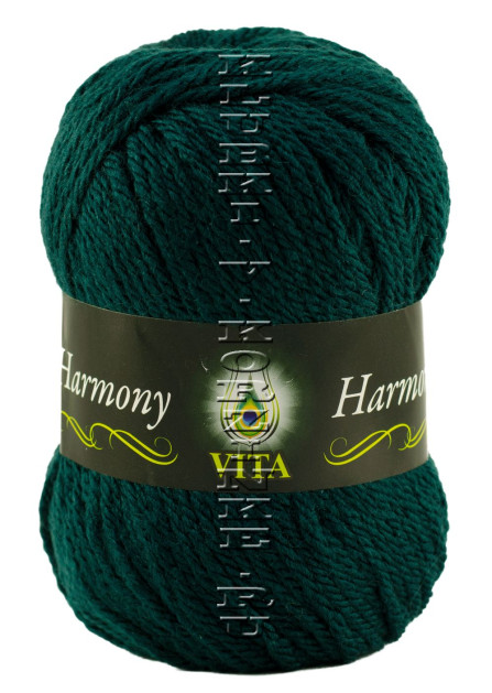 Пряжа VITA «HARMONY» - (6320 - Темно-зеленый)
