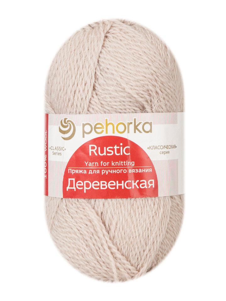 Пряжа Пехорка «Деревенская» - (181 - Жемчуг)