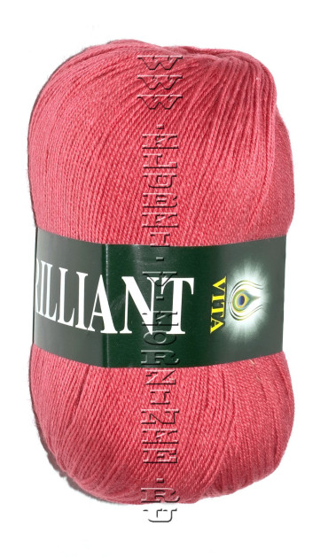 Пряжа VITA "BRILLIANT" - (4960 - Коралл) Распродажа