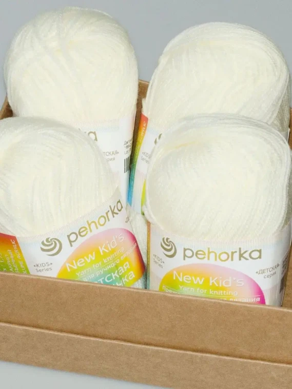 Пряжа Пехорка «Детская новинка» - (166 - Суровый)