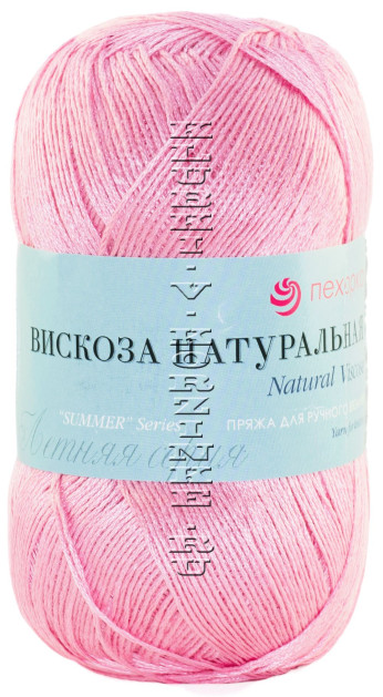 Пряжа Пехорка «Вискоза натуральная» - (20 - Розовый)