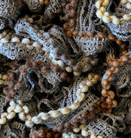 Пряжа DANTELA WOOL Alize - (1489 - Беж,св.коричневый,рыжий)