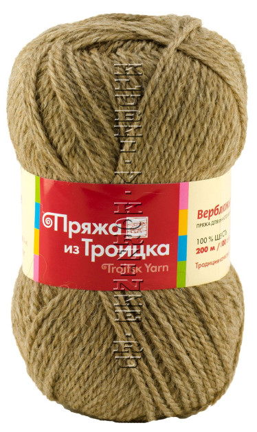 Троицкая пряжа Верблюжья шерсть - (2445 - Натуральный светлый)