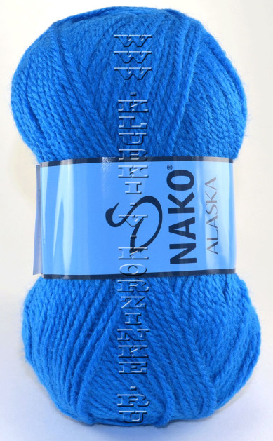 Пряжа Alaska Nako - (7124 - Ярко-голубой)