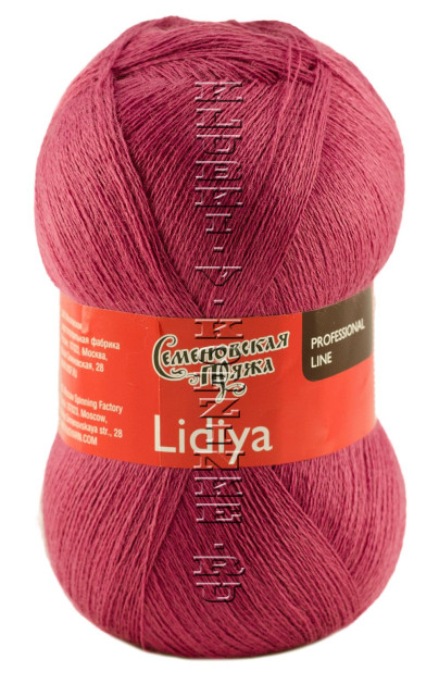 Пряжа Семеновская «Лидия ПШ» - (51 - Брусничный)