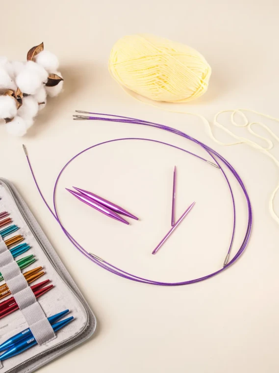 Набор съемных спиц 10см 3,0-10,0 мм голубой 