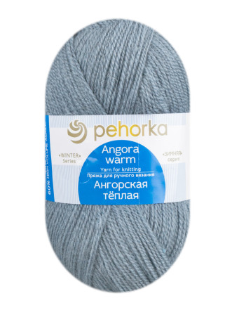 Пряжа Пехорка «Ангорская теплая» - (174 - Стальной)