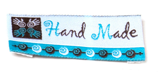 Жаккардовые этикетки Hand made - пришивная этикетка