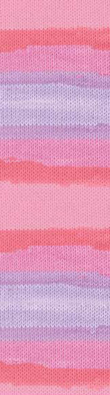 Пряжа BELLA BATIK Alize - (3676 - Розовый, серый, сиреневый)