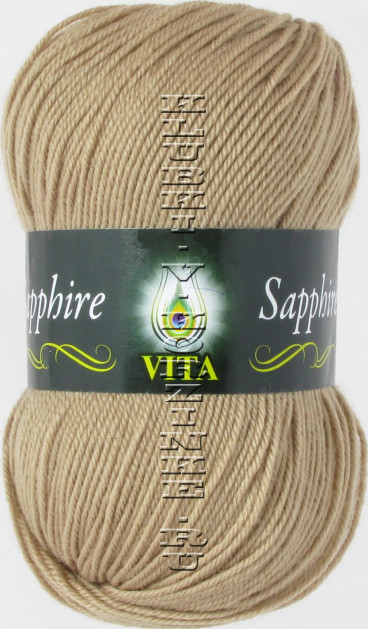 Пряжа VITA «SAPPHIRE» - (1522 - Светлое кофе с молоком)