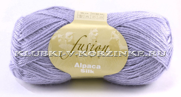 Пряжа Alpaca Silk (3741 - Бледно-сиреневый)